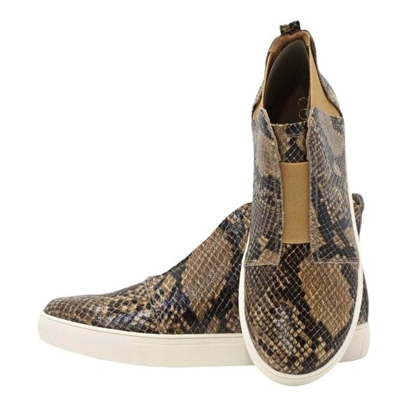 Anthropologie Matisse Harlan Embossed Leather Sneakers - Picture 1 of 6